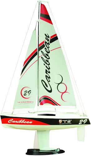 CARIBBEAN RC YACHT RTR 2.4G, RED