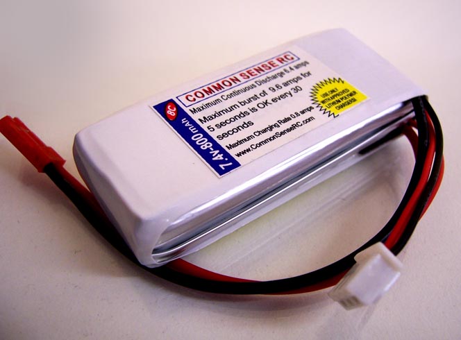 7.4 volt - 800mAh 8C Lipo Battery Pack for the Blade CX2