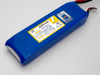 HYPERION LCX 4250 MAH 2S 18C LITHIUM POLYMER BATTERY PACK (7.4V)