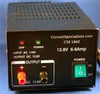 A DC REGULATED POWER SUPPLY - 6 TO 8 AMPS