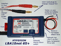 HYPERION EOS LBA10 NET BALANCER FOR LIPOLY AND A123, 6S 10A